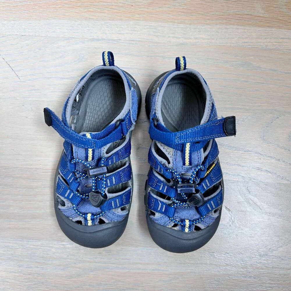 Kids Size 12 Keen Seacamp II CNX Blue Depths Gargoyle Water Sandals